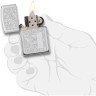 Zippo Venetian 352 — сталь, глянцевое травление