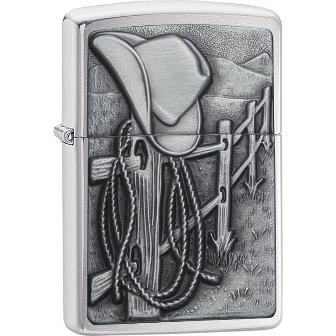 Zippo Classic 24879 — серебристая зажигалка с клеймом
